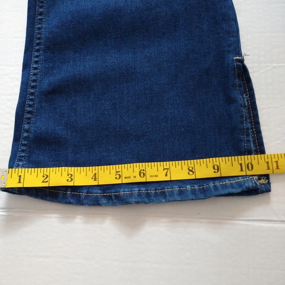 Calvin Klein super high rise flare blue jeans size 4 - Picture 13 of 16